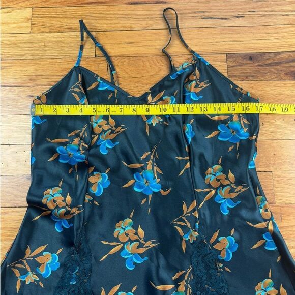 Vintage 80's Victorias Secret Gold Label Floral Slip Size M - Picture 5 of 9